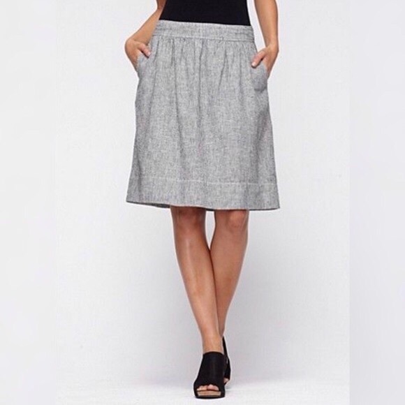 eileen fisher denim skirt